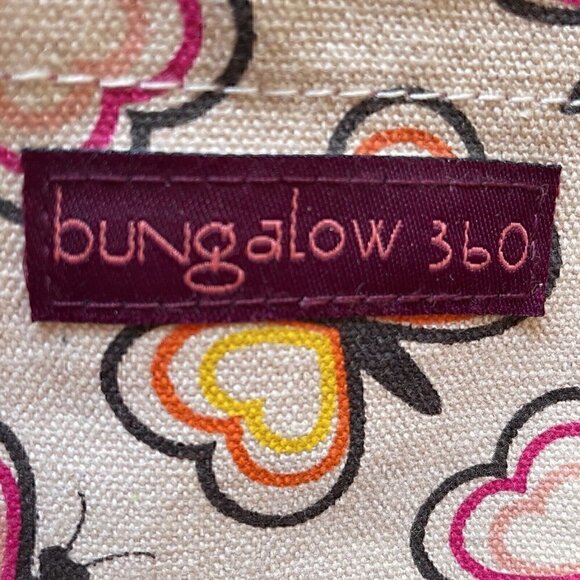 Bungalow 360 Butterflies Reversible Canvas Tote Bag Multicolor Women’s Large Bag - Picture 9 of 9